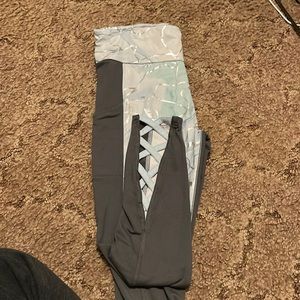 Justice kids clothing size 18 plus with pockets and crossing at bottom of legs?